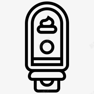 护发素护发素美容101直线型图标图标