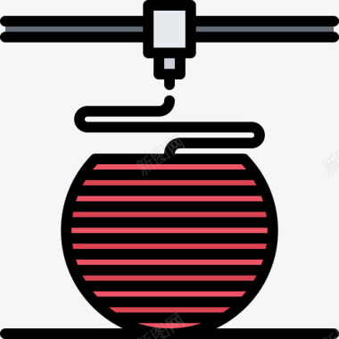 3d水果矢量图打印3d打印机2彩色图标图标