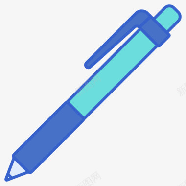 钢笔返校100线性颜色图标图标