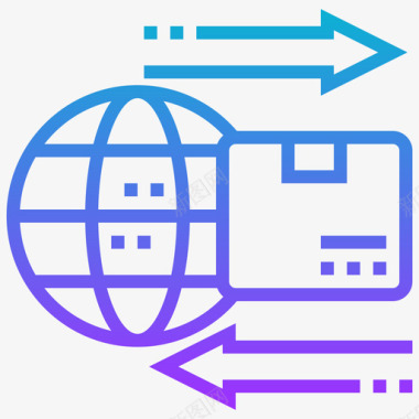 椰子汁进口进口物流56梯度图标图标