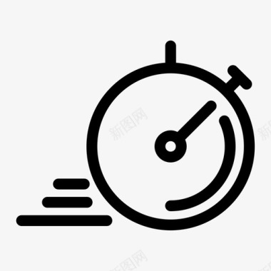时间在流逝快速定时器时钟快速时间飞逝图标图标