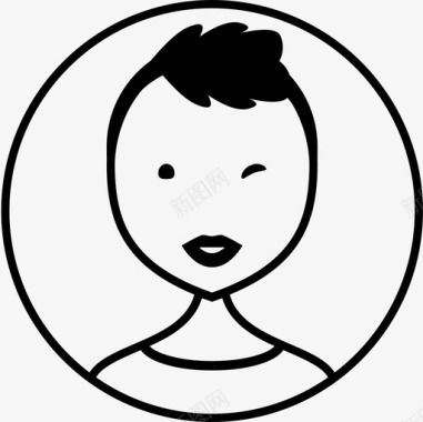 地盘用户头像女性图标图标