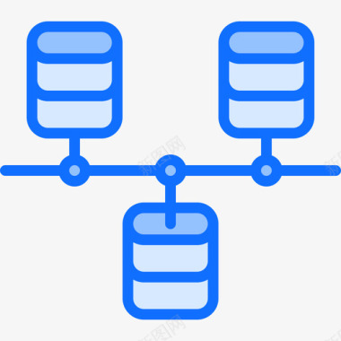 蓝色数据背景网络大数据69蓝色图标图标