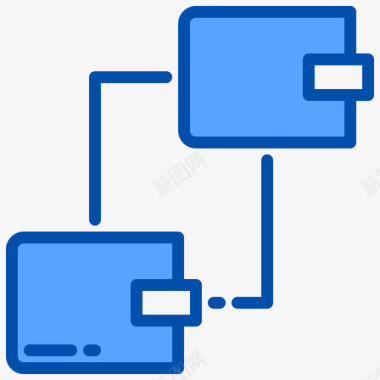 区块链交易区块链53蓝色图标图标