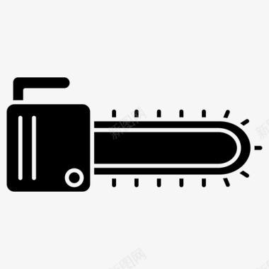 电锯电锯切割刀具图标图标