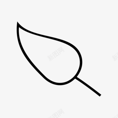 叶绿植物图标图标