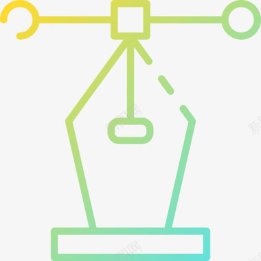 钢笔的作家钢笔工具167渐变图标图标