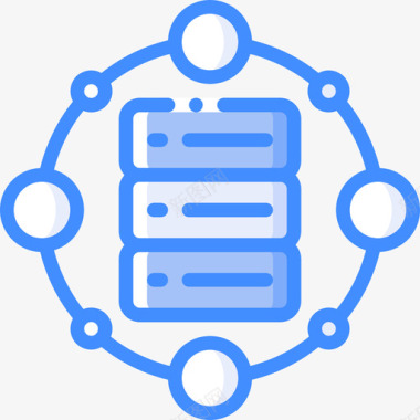 信息技术背景服务器信息技术10蓝色图标图标