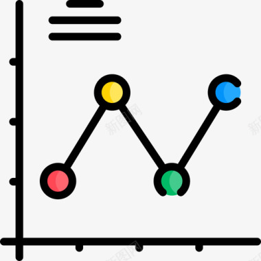 电脑图信息折线图信息图元素16线颜色图标图标