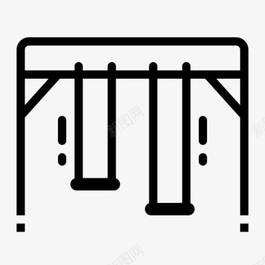 摇摆摇摆城市公园22号实心图标图标