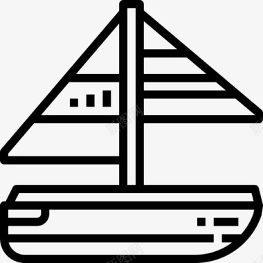 船帆船船巡洋舰图标图标