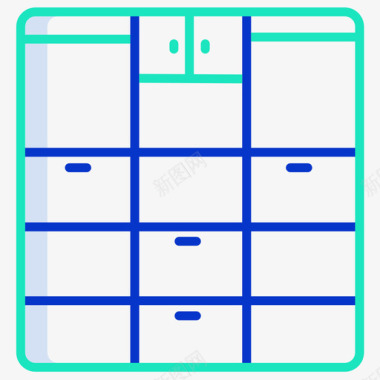 3d装饰衣柜家具装饰3轮廓颜色图标图标