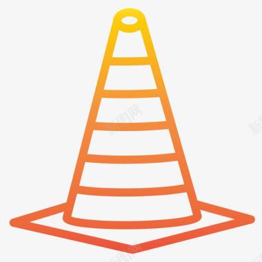停车锥交通锥结构11坡度图标图标