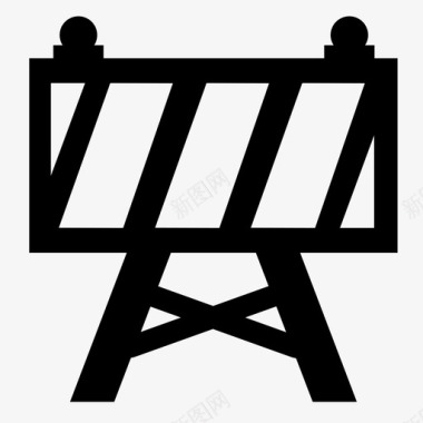 隔离持久屏障封锁切断图标图标