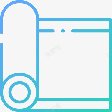 瑜伽宣传册瑜伽垫健身106梯度图标图标