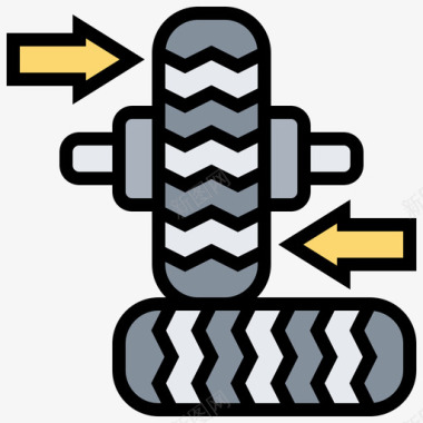 米其林轮胎轮胎汽车保养3线颜色图标图标