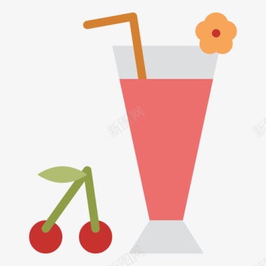 樱桃汁饮料48无糖图标图标