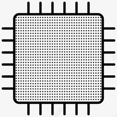 电路集成电路处理器电子器件图标图标