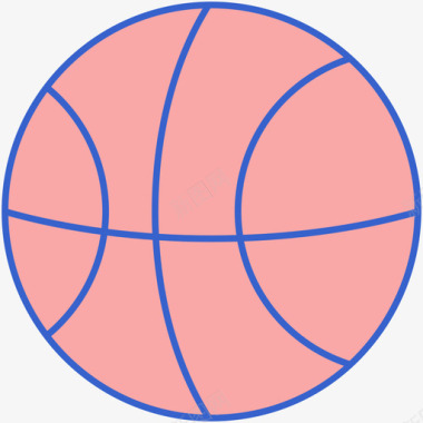 篮球筐篮球篮球59线颜色图标图标