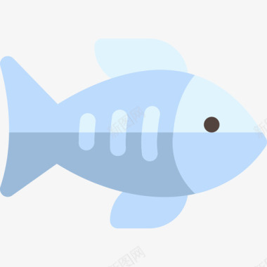 矢量鱼鱼自然107扁平图标图标