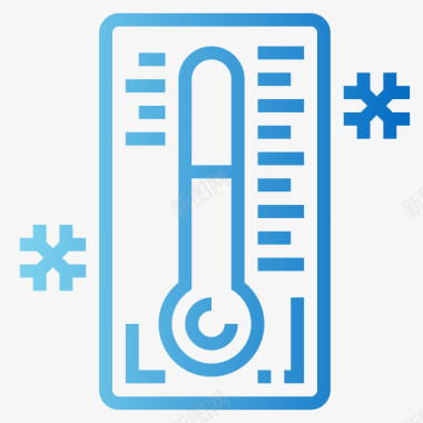 温度温度计冬季83梯度图标图标