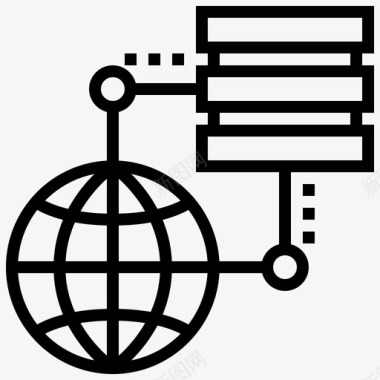 电信基站数据电信线性图标图标