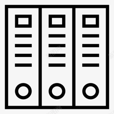 银行封面活页夹档案目录图标图标