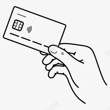 信用卡账单支付信用卡电子商务图标图标