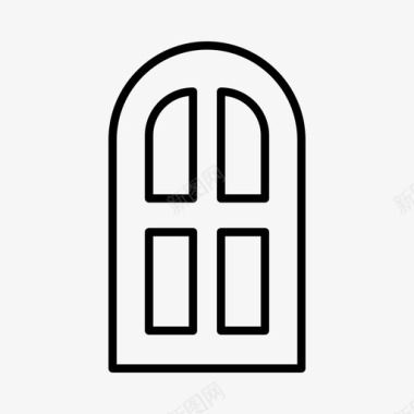 建筑装饰拱门建筑装饰图标图标