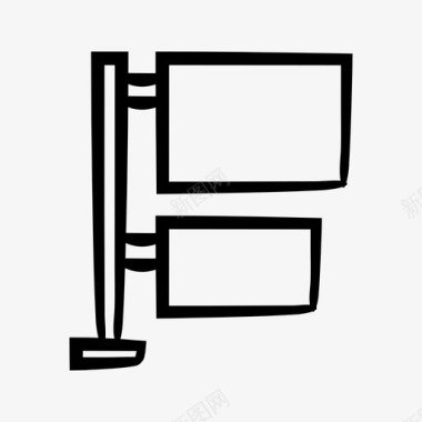 店面招牌广告牌路标标牌图标图标