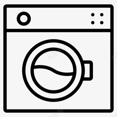 洗衣机家电电子产品图标图标