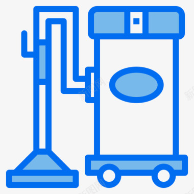 吸尘器背景吸尘器清洁107蓝色图标图标