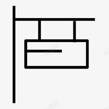 门头招牌设计招牌商店购物线路图标集1图标