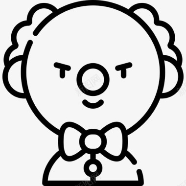小丑小丑万圣节167直系图标图标