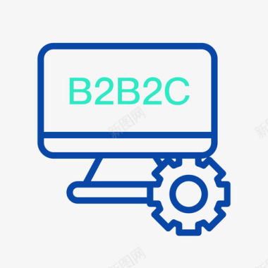 B2B商城B2B2C图标