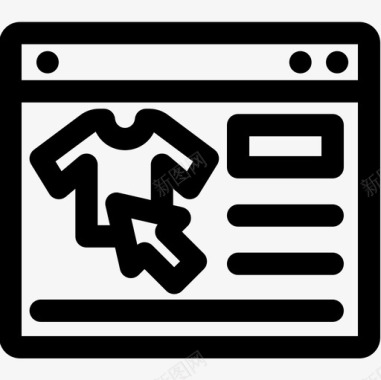 数字17在线购物数字服务17线性图标图标