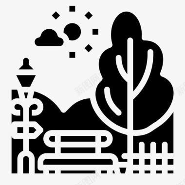 22号球衣公园城市公园22号实心图标图标