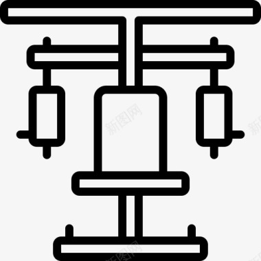 健身装饰器材健身房健身健身器材图标图标