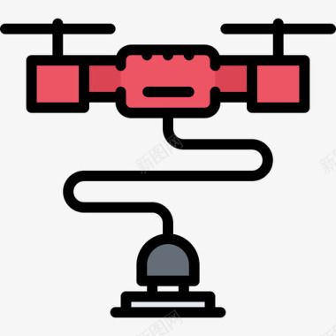 无人机无人机无人机21彩色图标图标