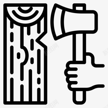 樵夫樵夫劳工4直系图标图标