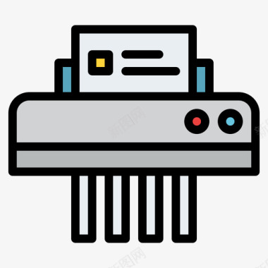 伪装色线色231办公室碎纸机图标图标