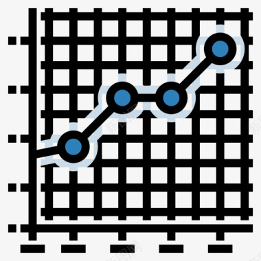 上升折线图折线图数据分析15线颜色图标图标