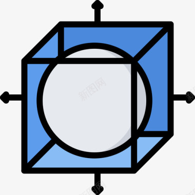 3D电视眼镜对象3d打印机2颜色图标图标