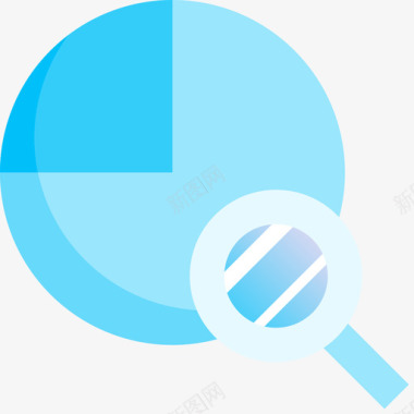 蓝色时尚科技图饼图数据分析8蓝色图标图标
