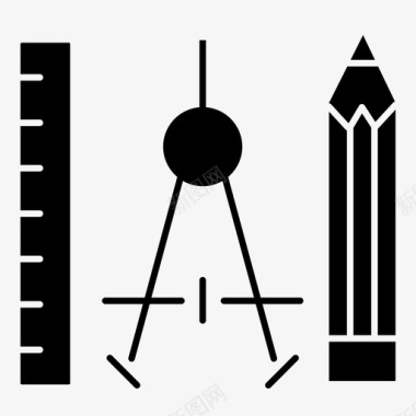 建筑规划PPT建筑师规划工具图标图标