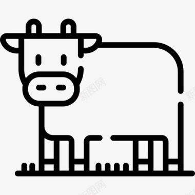 奶牛农业52直系图标图标