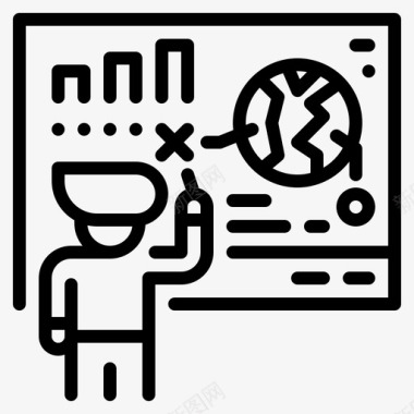 种植技术3图标智能板教育技术3线性图标图标