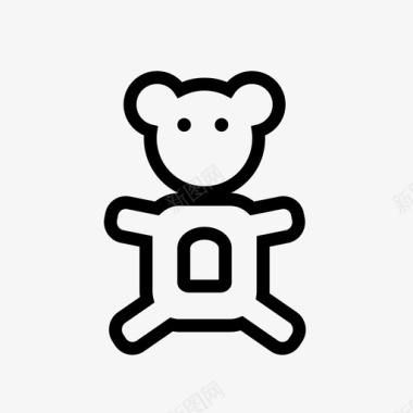 毛绒玩具婴儿玩具熊玩具图标图标