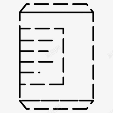 汽水罐罐头汽水罐饮料虚线图标图标