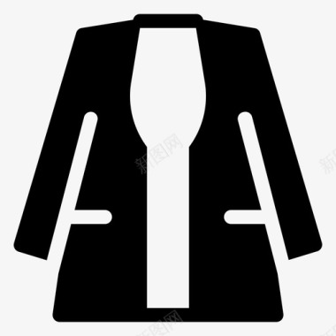 潮外套外套时尚女性时尚1字形图标图标